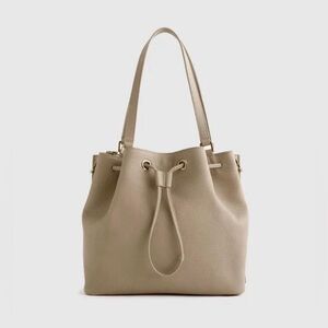 Quince Italian Leather Bucket Bag